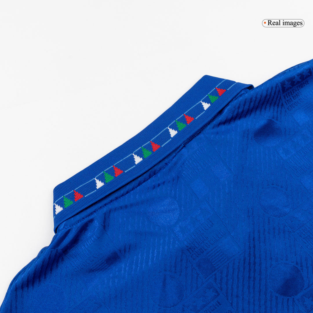 Retro Italy Mens Home Soccer Jersey 1994 Blue