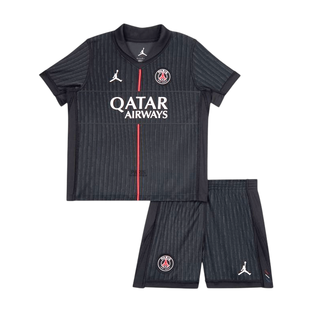 PSG Kids Fourth Away Soccer Kit 2025/26 Black