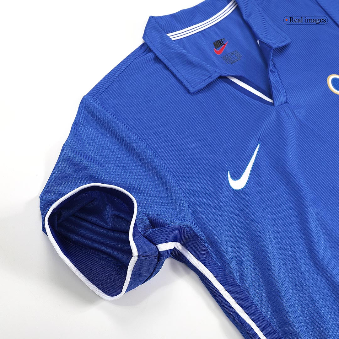 Retro Italy Mens Home Soccer Jersey World Cup 1998 Blue