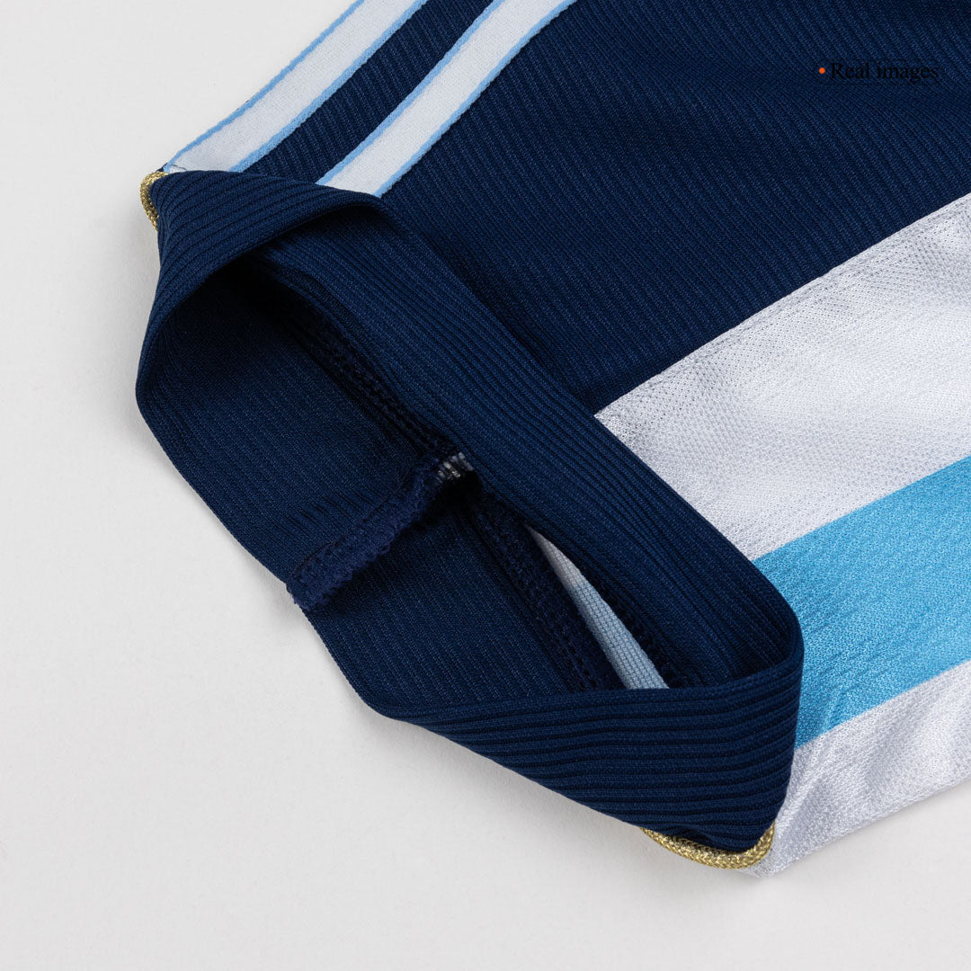 Retro Argentina Mens Away Soccer Jersey 1998 Navy