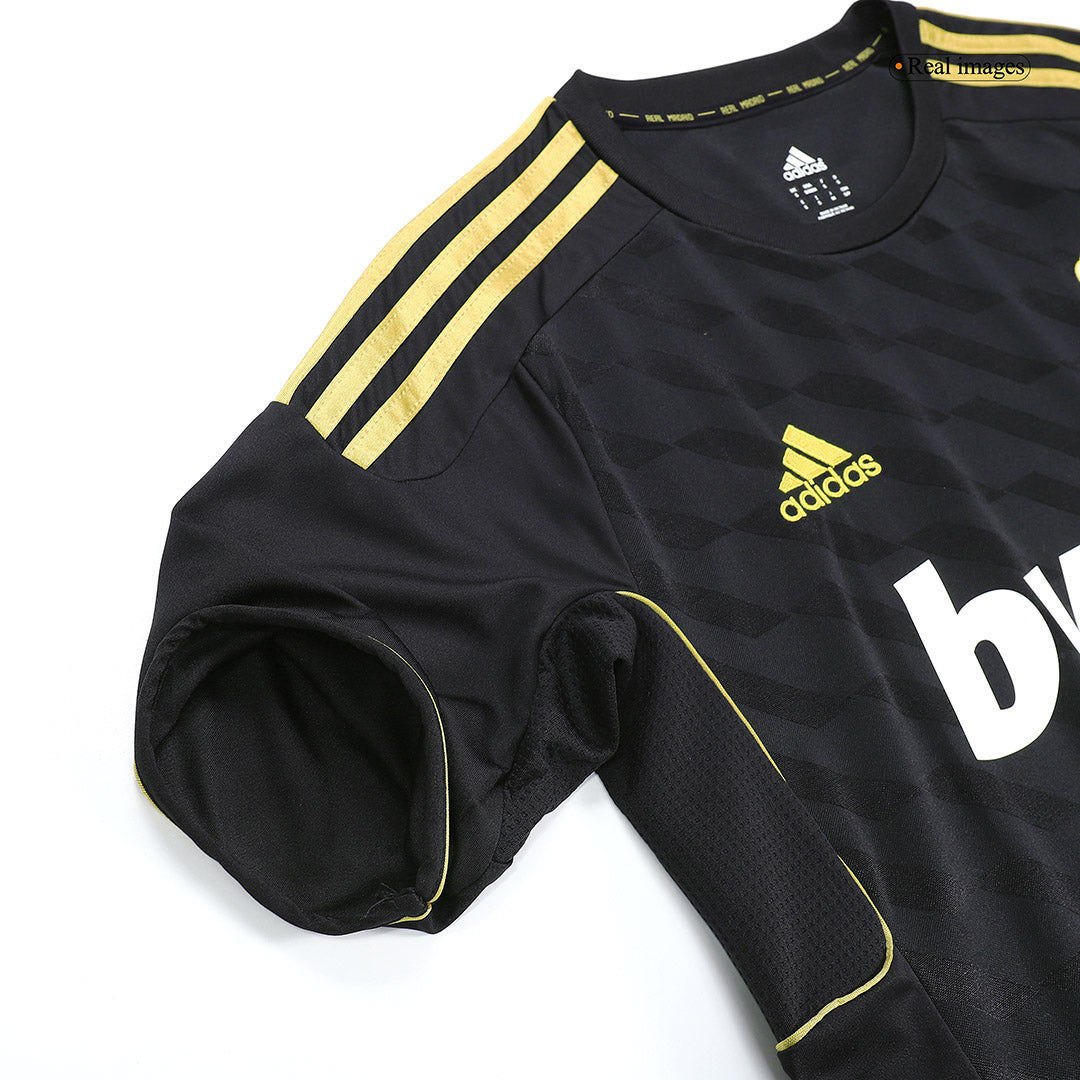 Retro Real Madrid Mens Away Soccer Jersey 2011/12 Black
