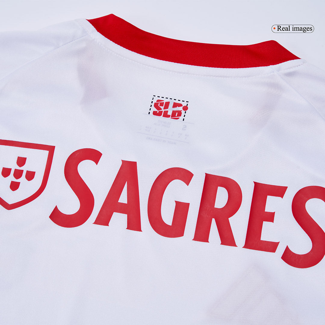 Benfica Mens Third Away Soccer Jersey 2025/26 White