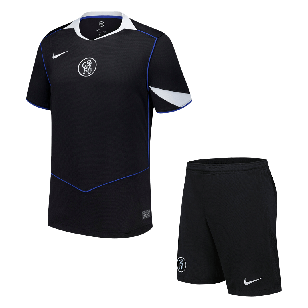 Chelsea Mens Third Away Soccer Kit 2025/26 Black
