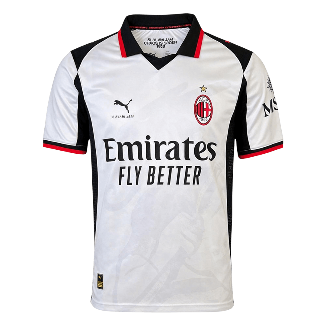 AC Milan Mens Soccer Jersey 2025/26 Silver