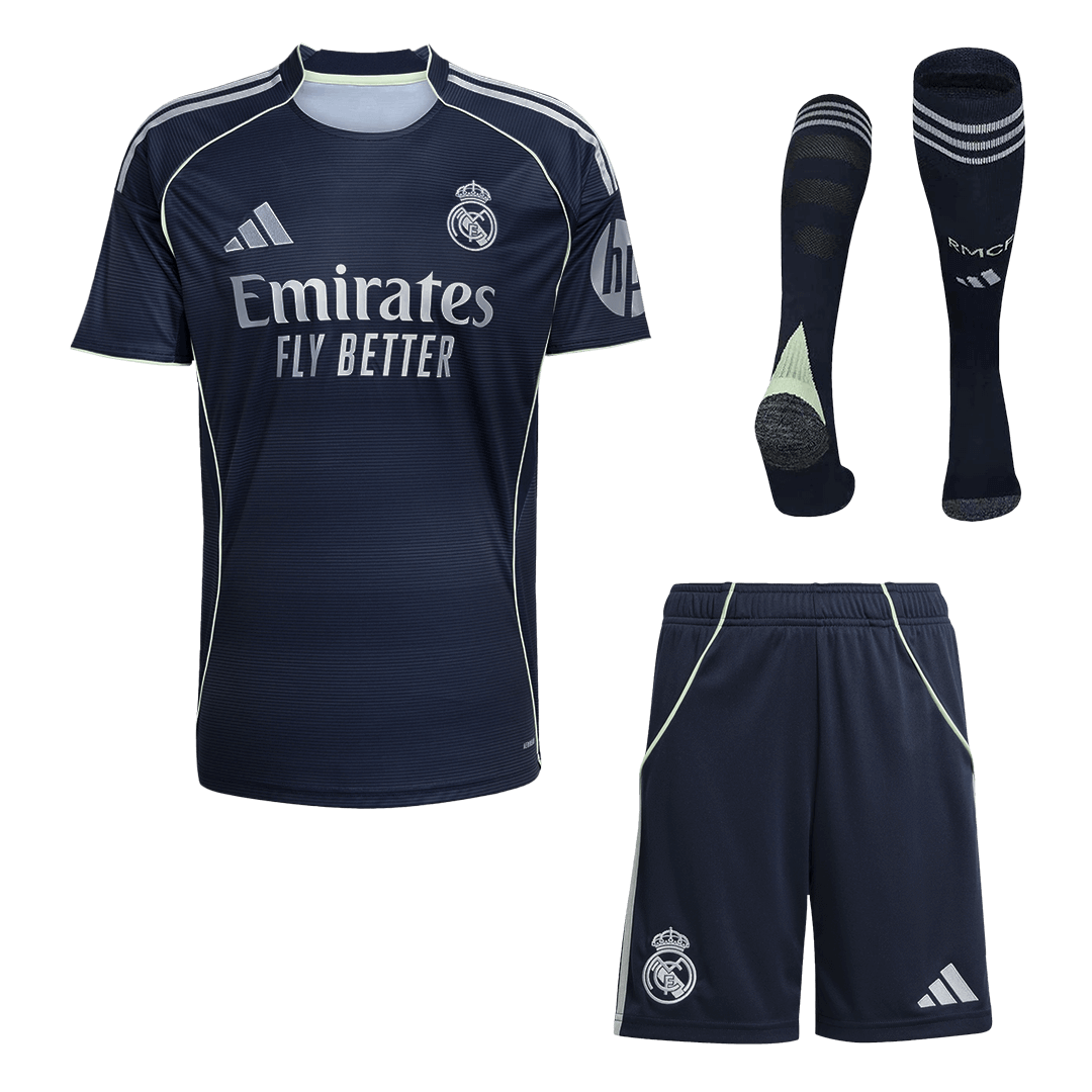 Real Madrid Mens Away Soccer Full Set 2025/26 Navy [PREMIUM]