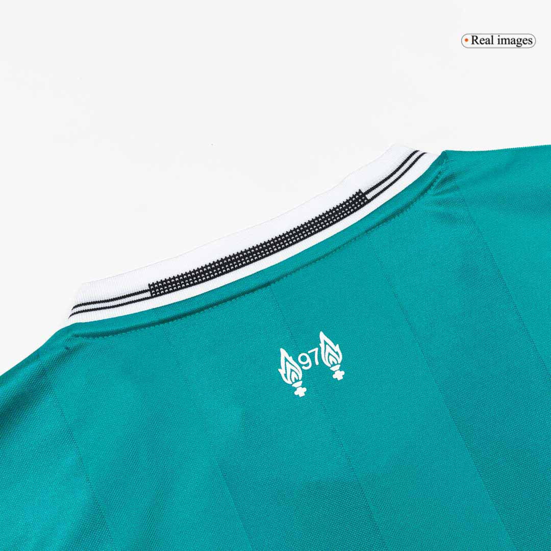 Liverpool Mens Third Away Soccer Jersey 2025/26 Green - Player Version