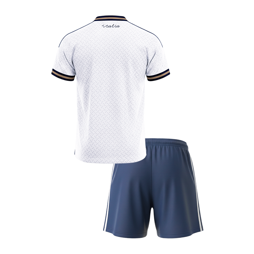 Italy Kids Away Soccer Kit World Cup 2026 White