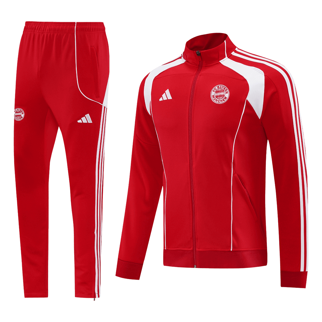 Bayern Munich Mens Training Tracksuit Kit 2025/26 Red