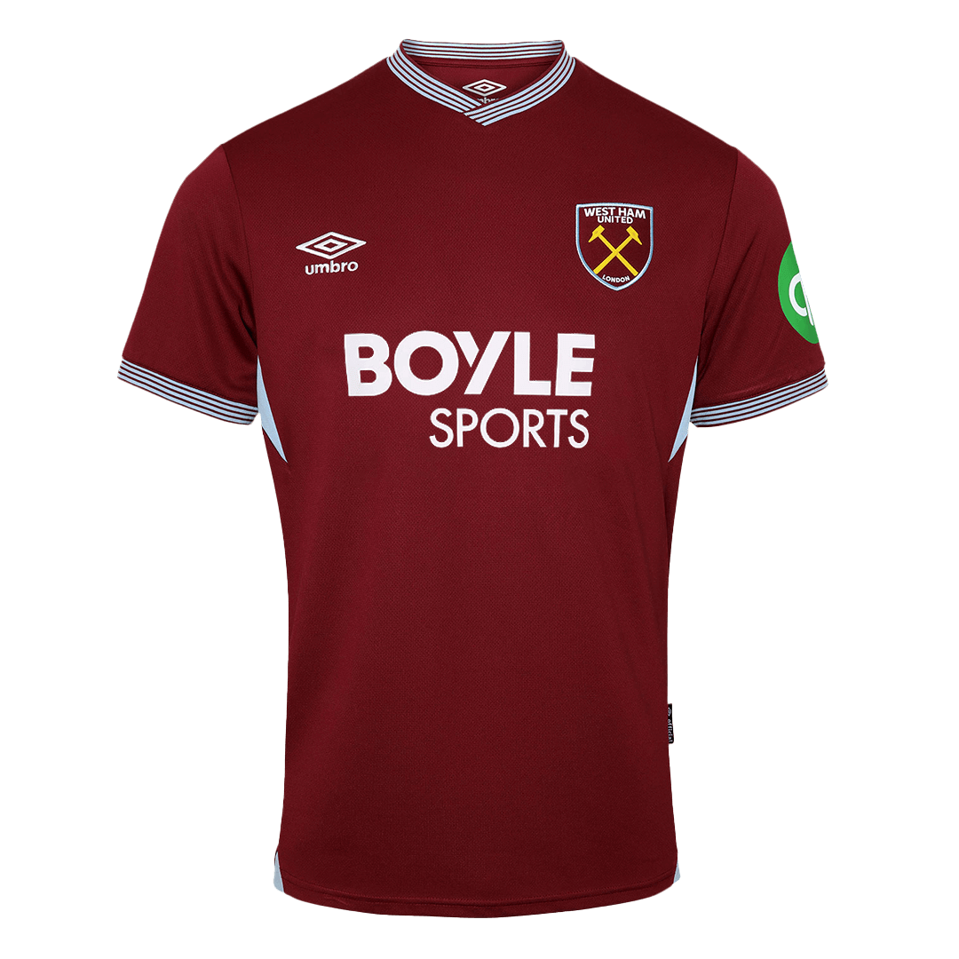 West Ham United Mens Home Soccer Jersey 2025/26 Red