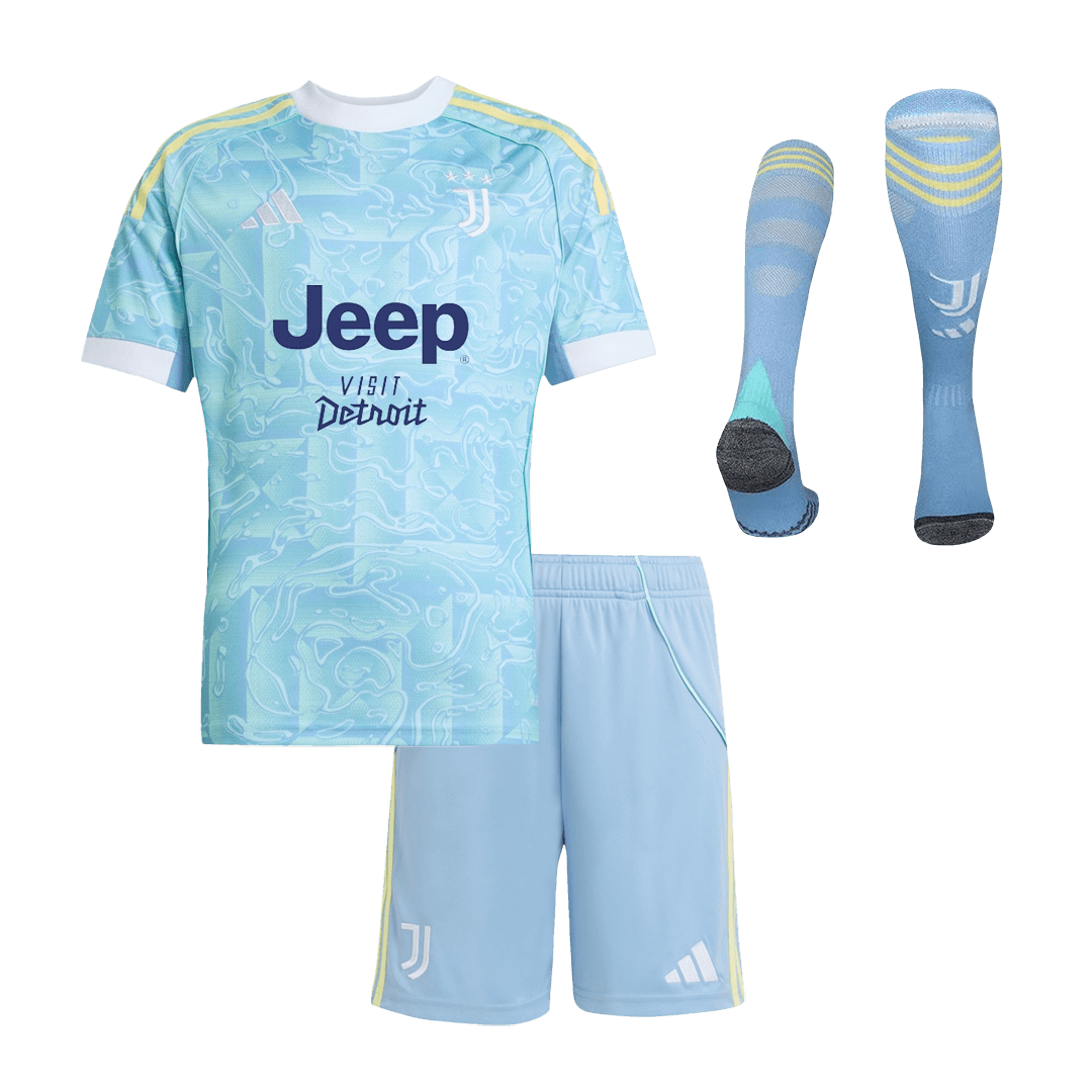 Juventus Kids Away Soccer Full Set 2025/26 Blue