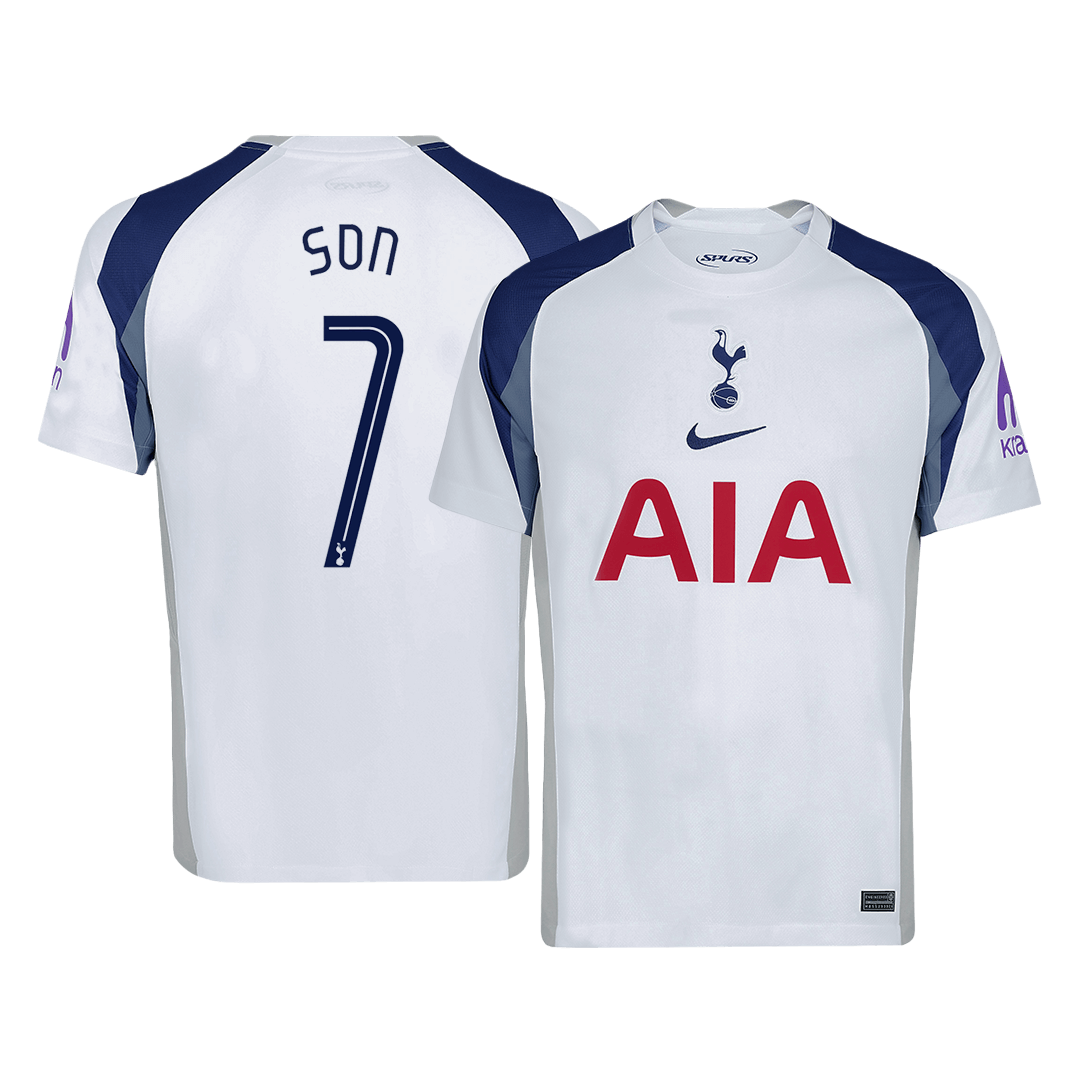 SON #7 Tottenham Hotspur Mens Home Soccer Jersey UCL 2025/26 White