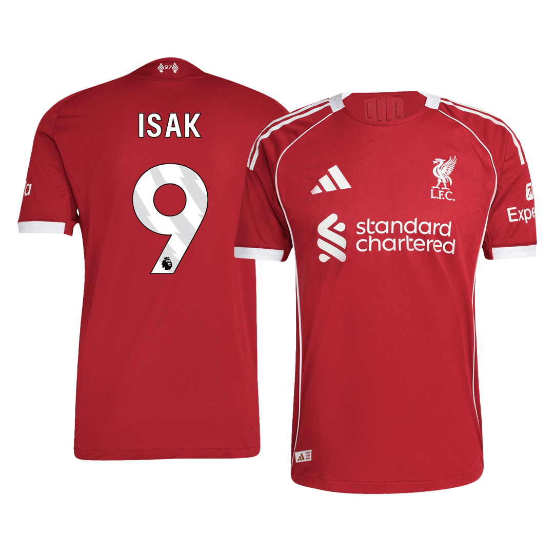 ISAK #9 Liverpool Mens Home Soccer Jersey 2025/26 Red - Player Version