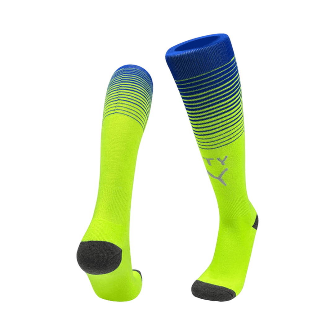 Manchester City Kids Third Away Soccer Socks 2025/26 Green [PREMIUM]