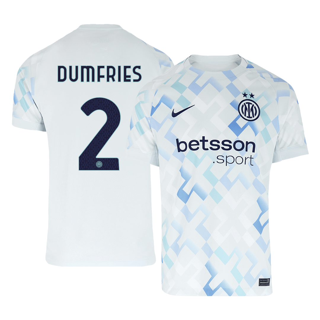 DUMFRIES #2 Inter Milan Mens Away Soccer Jersey 2025/26