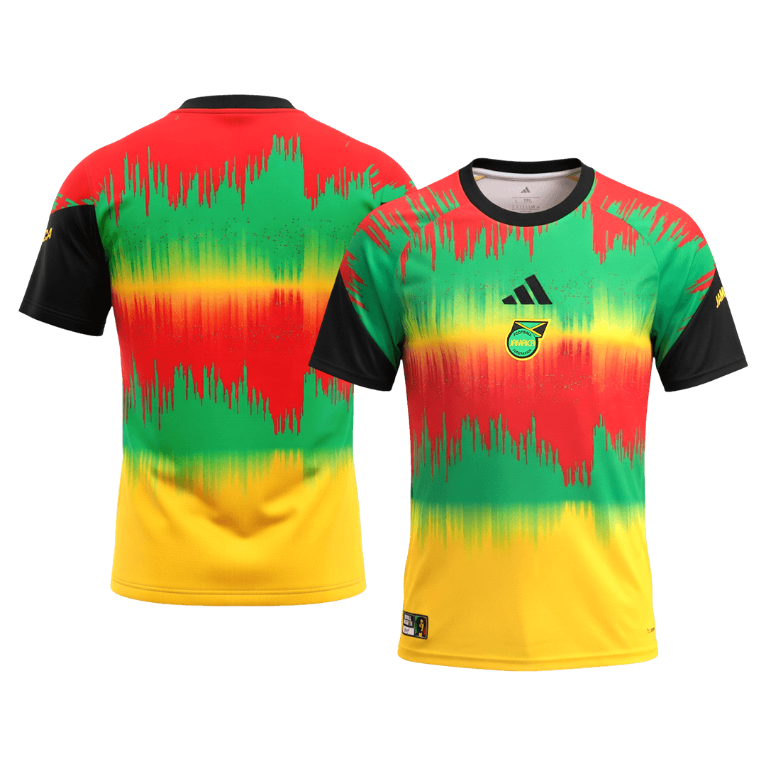 Jamaica Mens Pre-Match Soccer Jersey World Cup 2026 Colorful