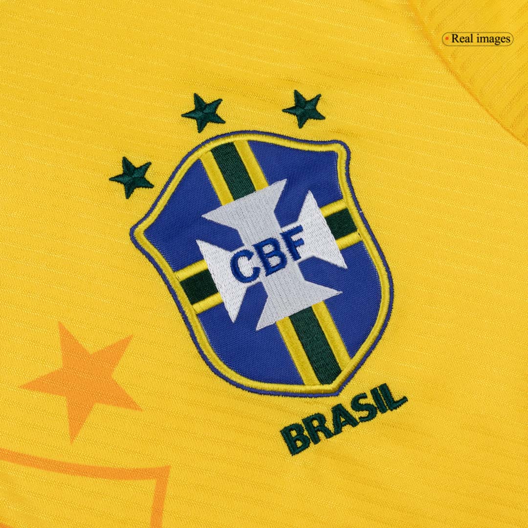 Retro Brazil Mens Home Soccer Jersey 1994 Yellow