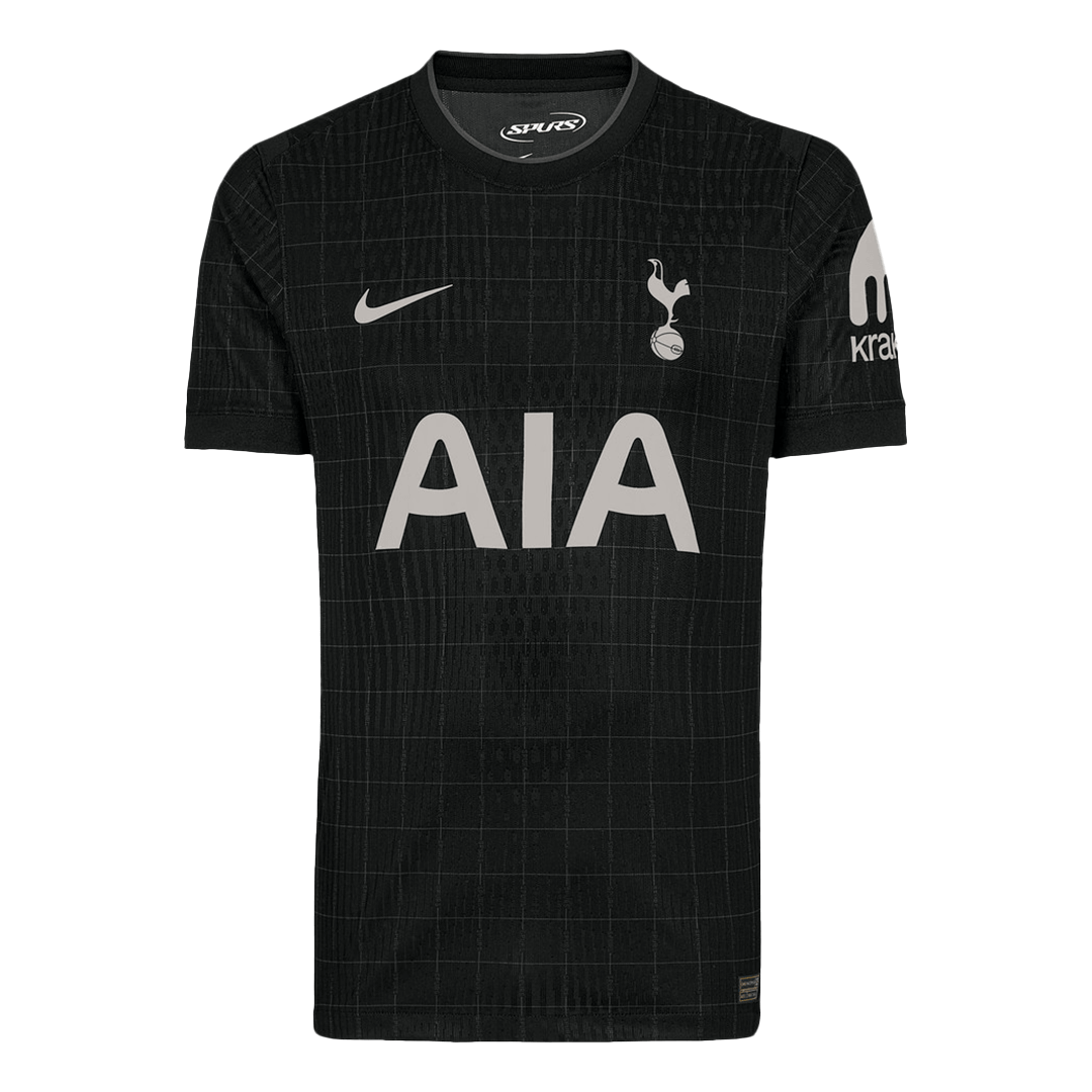 Tottenham Hotspur Mens Away Soccer Jersey 2025/26 Black - Player Version