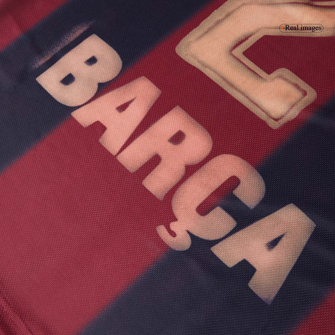 Retro Barcelona Mens Home Soccer Jersey 2000/01 Red&Blue