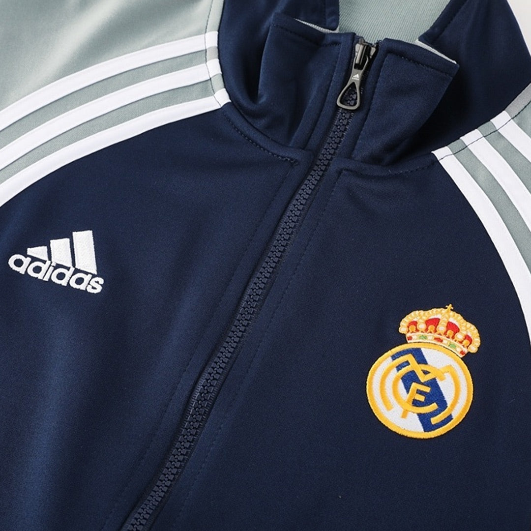 Real Madrid Mens Training Tracksuit Kit 2025/26 Navy