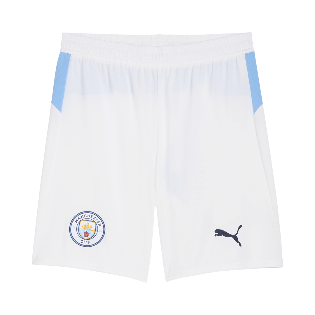 Manchester City Mens Home Soccer Shorts 2025/26 White