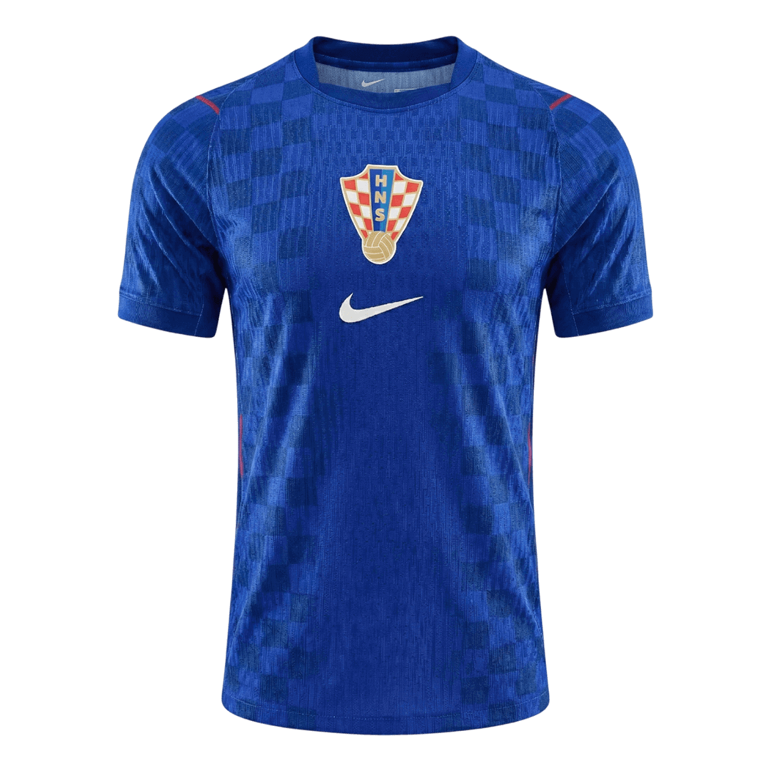 Croatia Mens Away Soccer Jersey World Cup 2026 Blue - Player Version