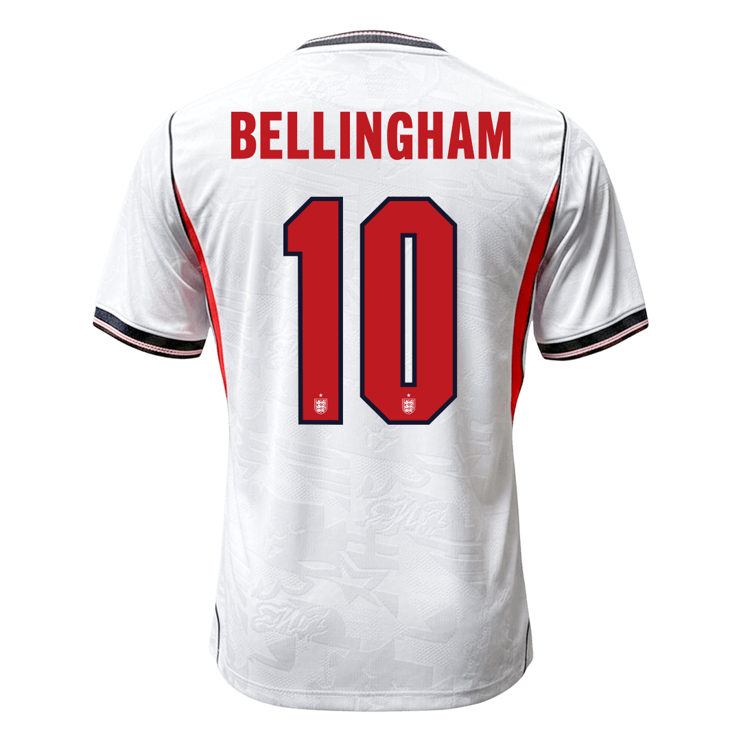BELLINGHAM #10 England Mens Home Soccer Jersey World Cup 2026 White - Player Version