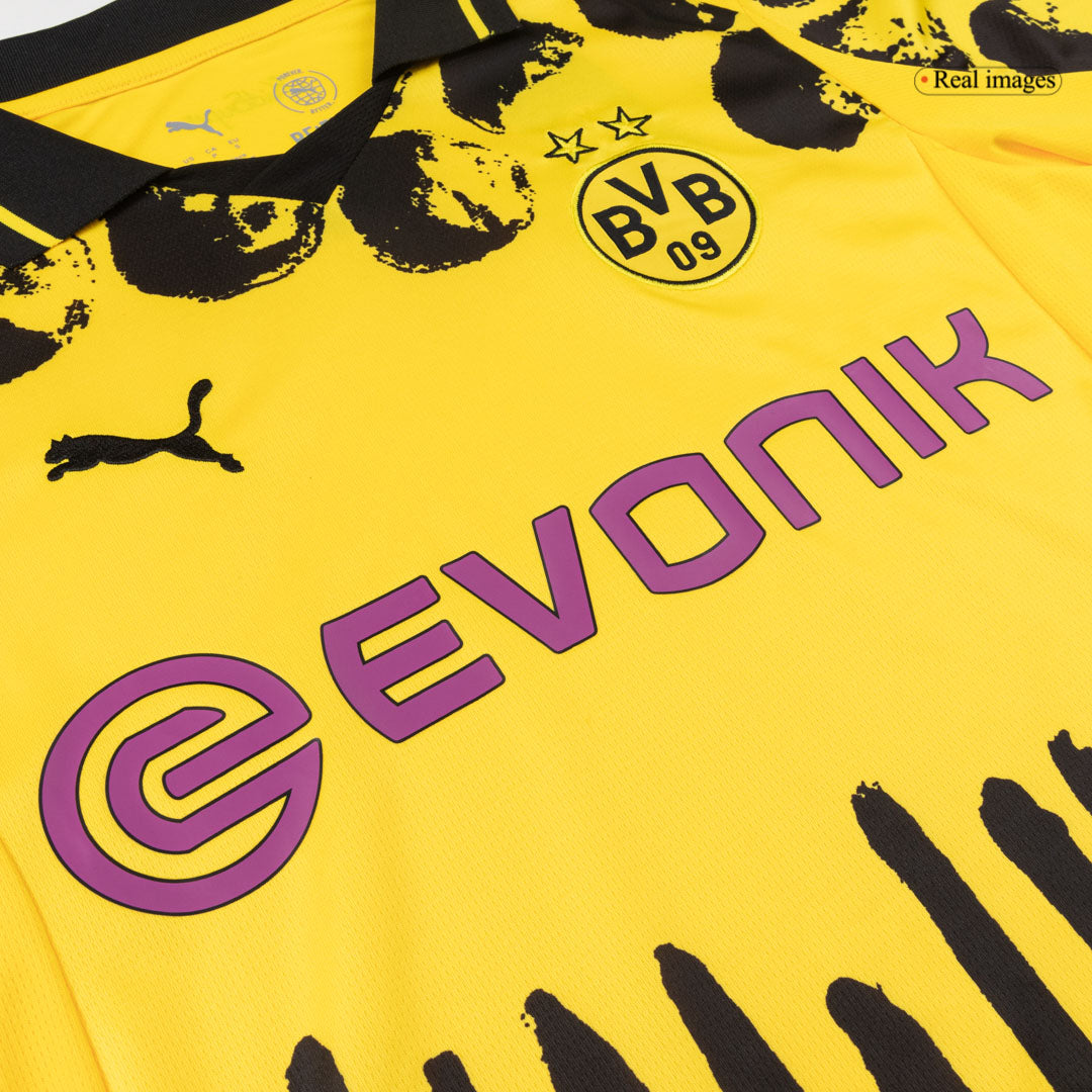 Borussia Dortmund Mens Home Soccer Jersey World Cup KidSuper 2025/26 Yellow