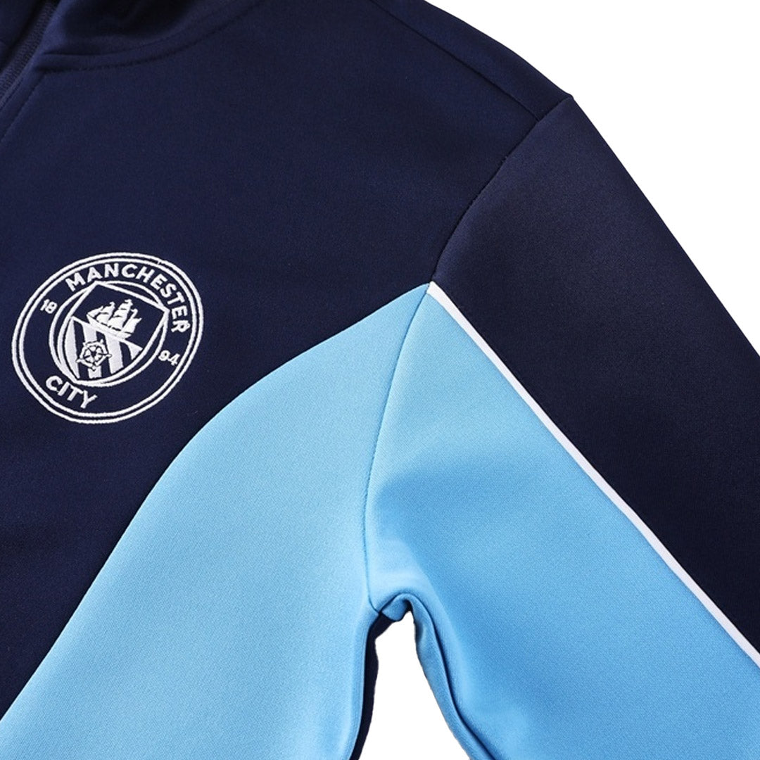 Manchester City Mens Training Tracksuit Kit 2025/26 Navy
