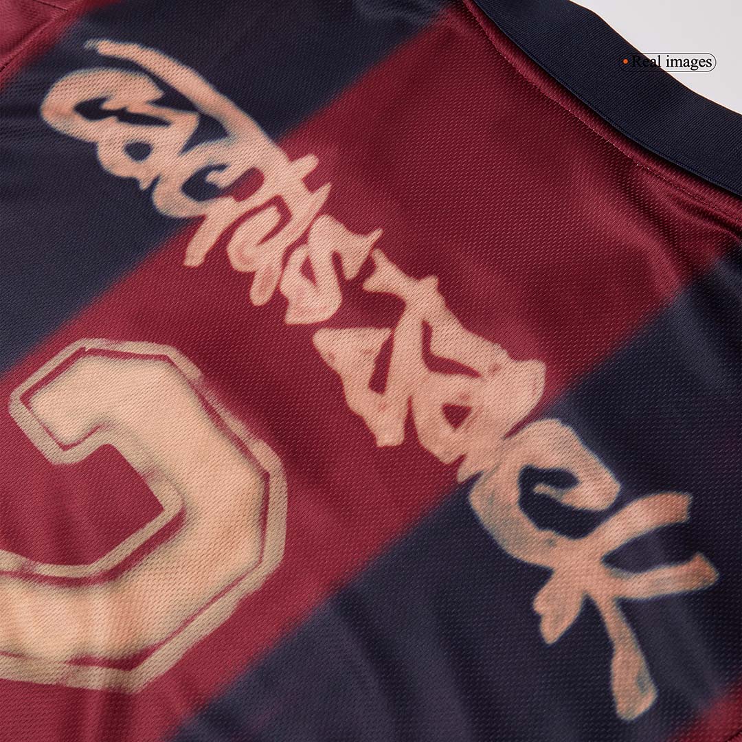 Retro Barcelona Mens Home Soccer Jersey 2000/01 Red&Blue