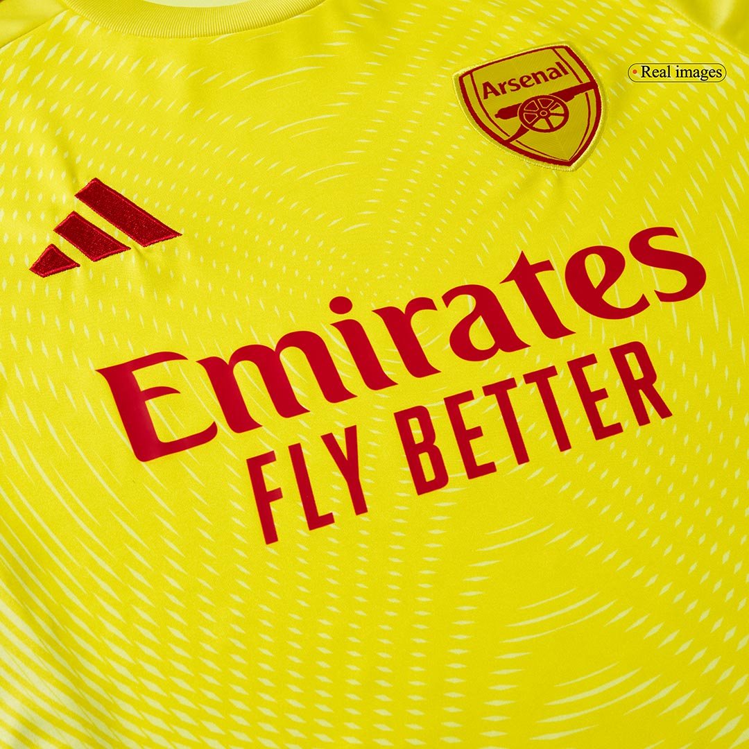 Arsenal Mens Soccer Jersey 2025/26 Yellow