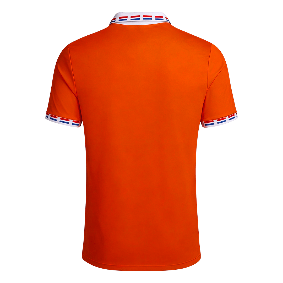 Retro Netherlands Mens Home Soccer Jersey 1996 Orange