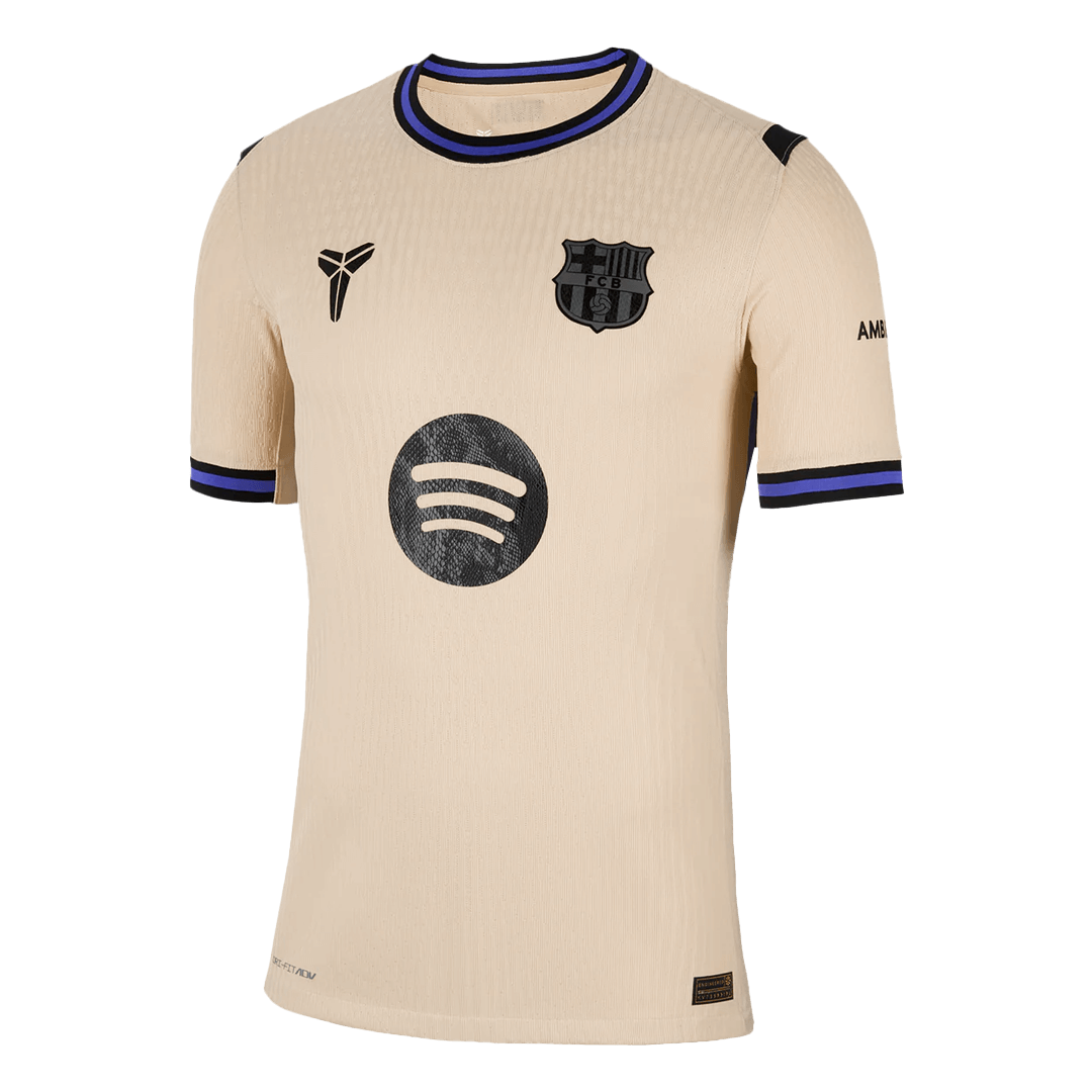 RAPHINHA #11 Barcelona Mens Away Soccer Jersey UCL 2025/26 Yellow - Player Version