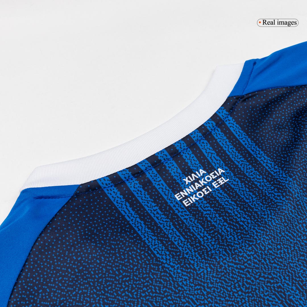 Greece Mens Away Soccer Jersey World Cup 2026 Blue