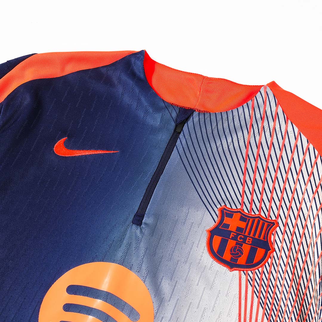 Barcelona Mens Training Tracksuit Kit 2025/26 Black&Orange