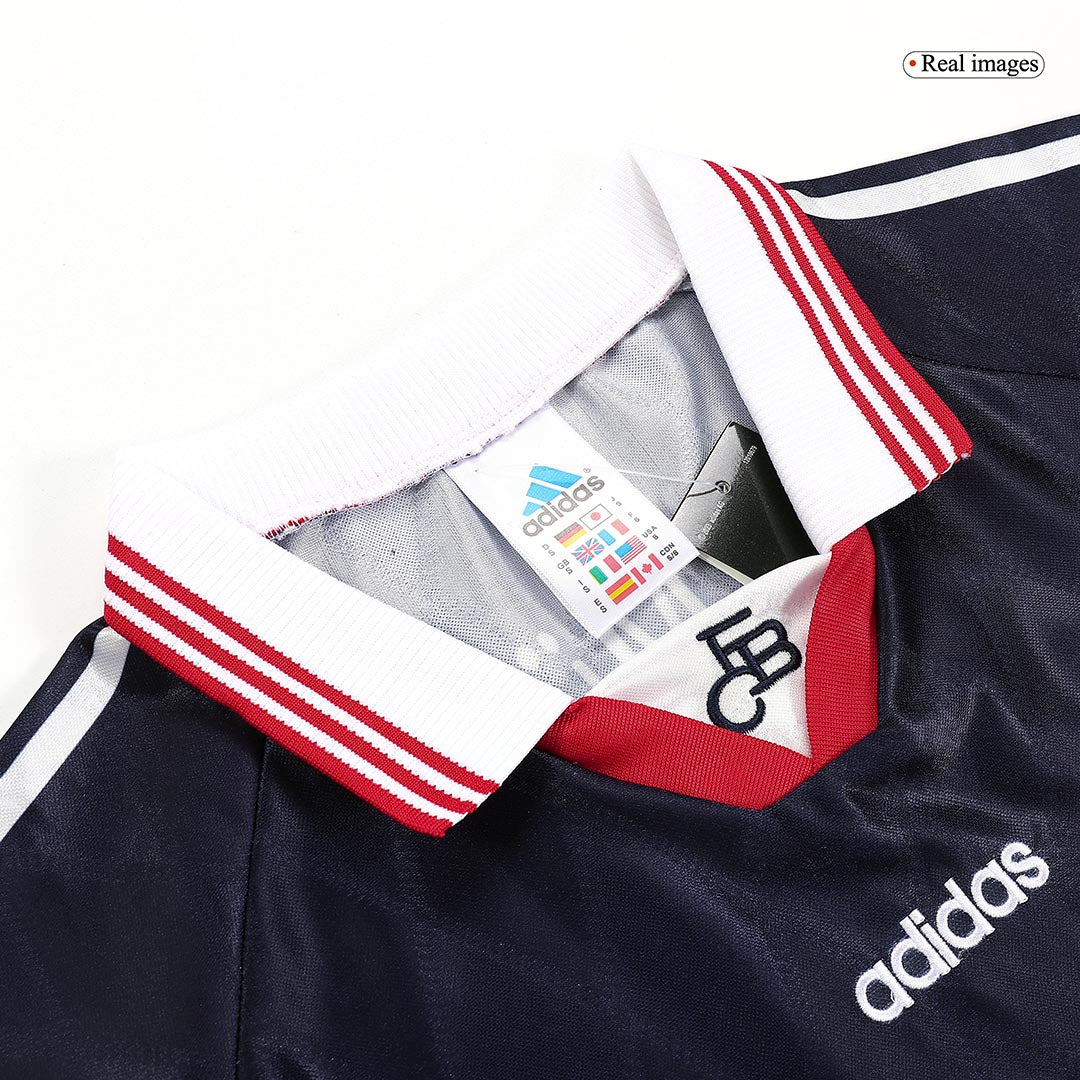 Retro Bayern Munich Mens Home Soccer Jersey 1997/99 Black&Red
