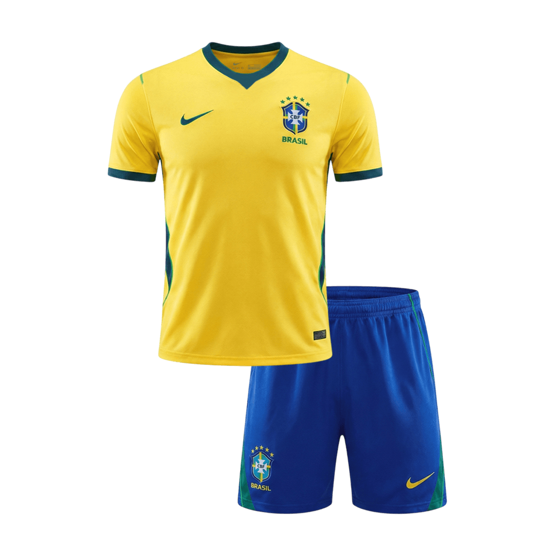 Brazil Kids Home Soccer Kit World Cup 2026 Yellow