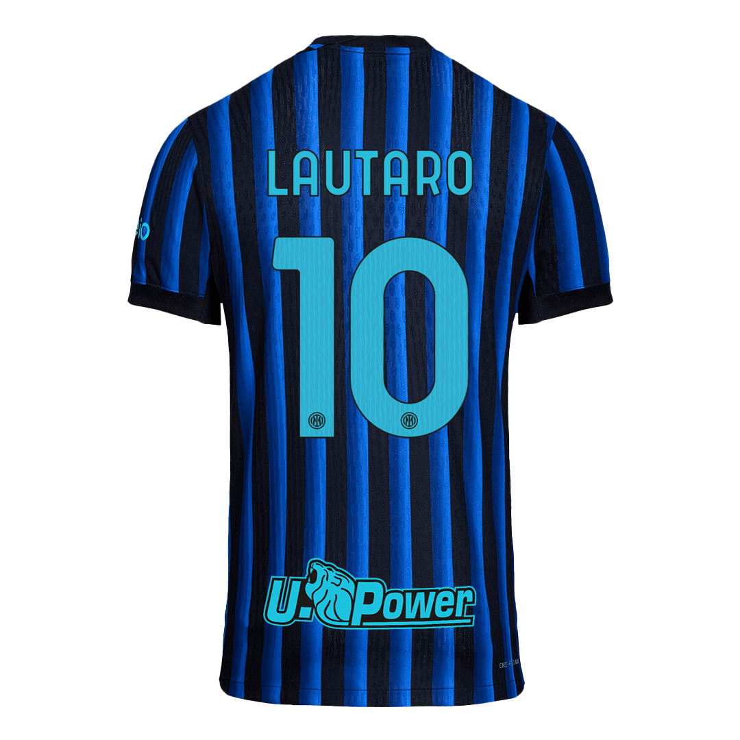 LAUTARO #10 Inter Milan Mens Home Soccer Jersey 2025/26 Blue&Black - Player Version