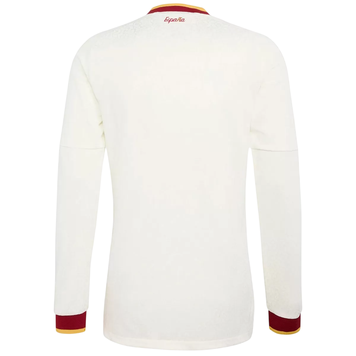 Spain Mens Away Long Sleeve Soccer Jersey World Cup 2026 White