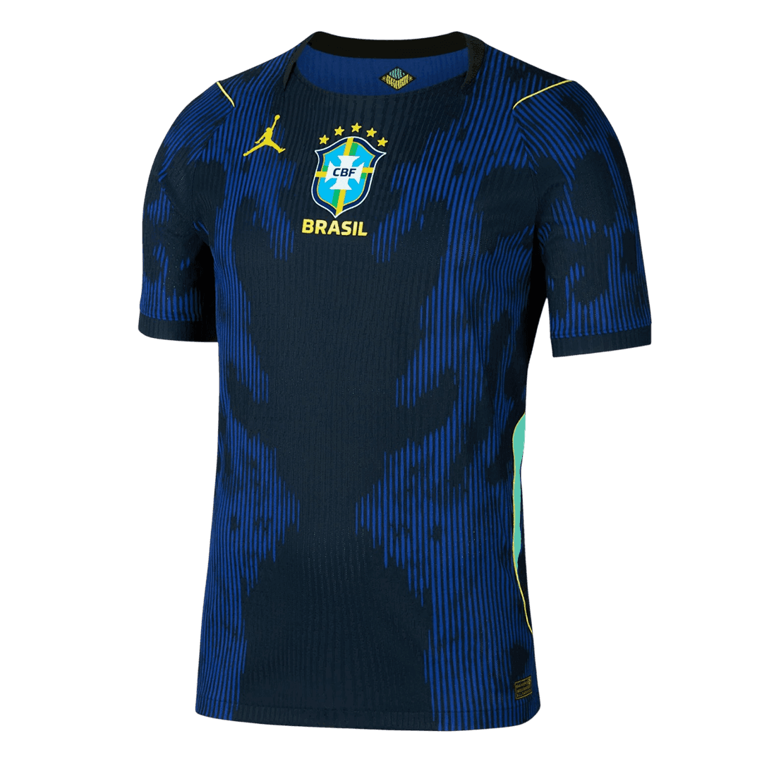 Brazil Mens Away Soccer Jersey World Cup 2026 Navy - Player Version