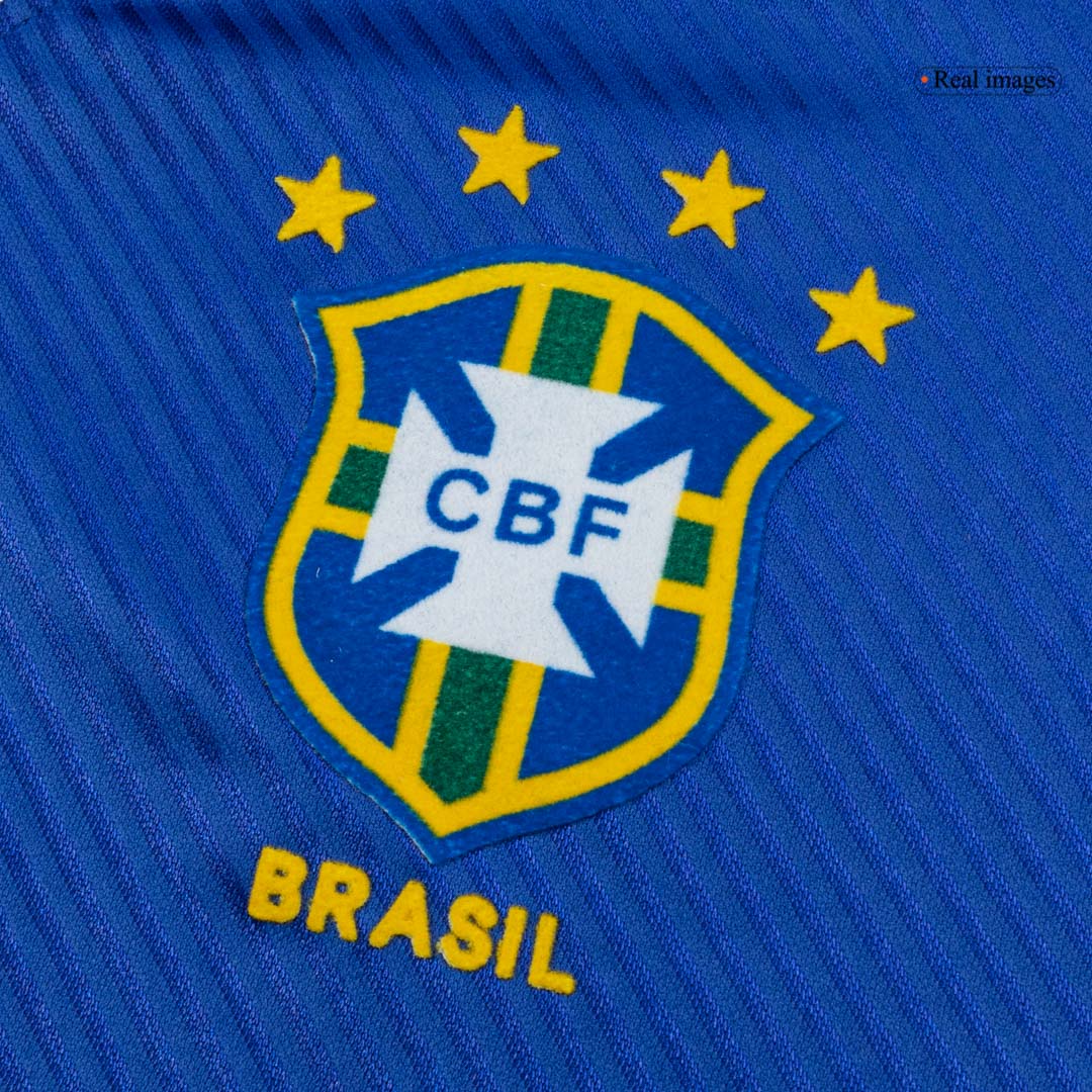 Retro Brazil Mens Away Soccer Jersey 94/96 Blue