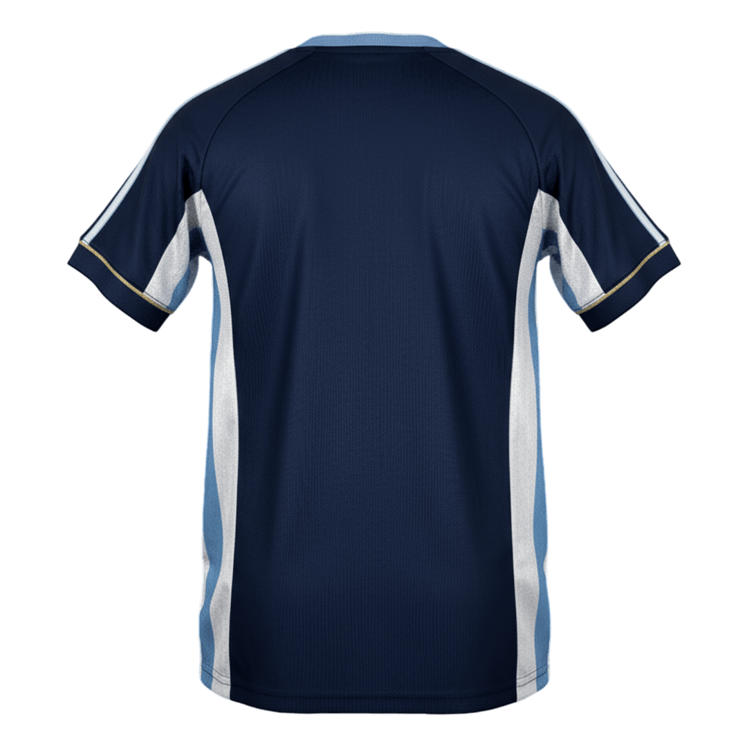 Retro Argentina Mens Away Soccer Jersey 1998 Navy