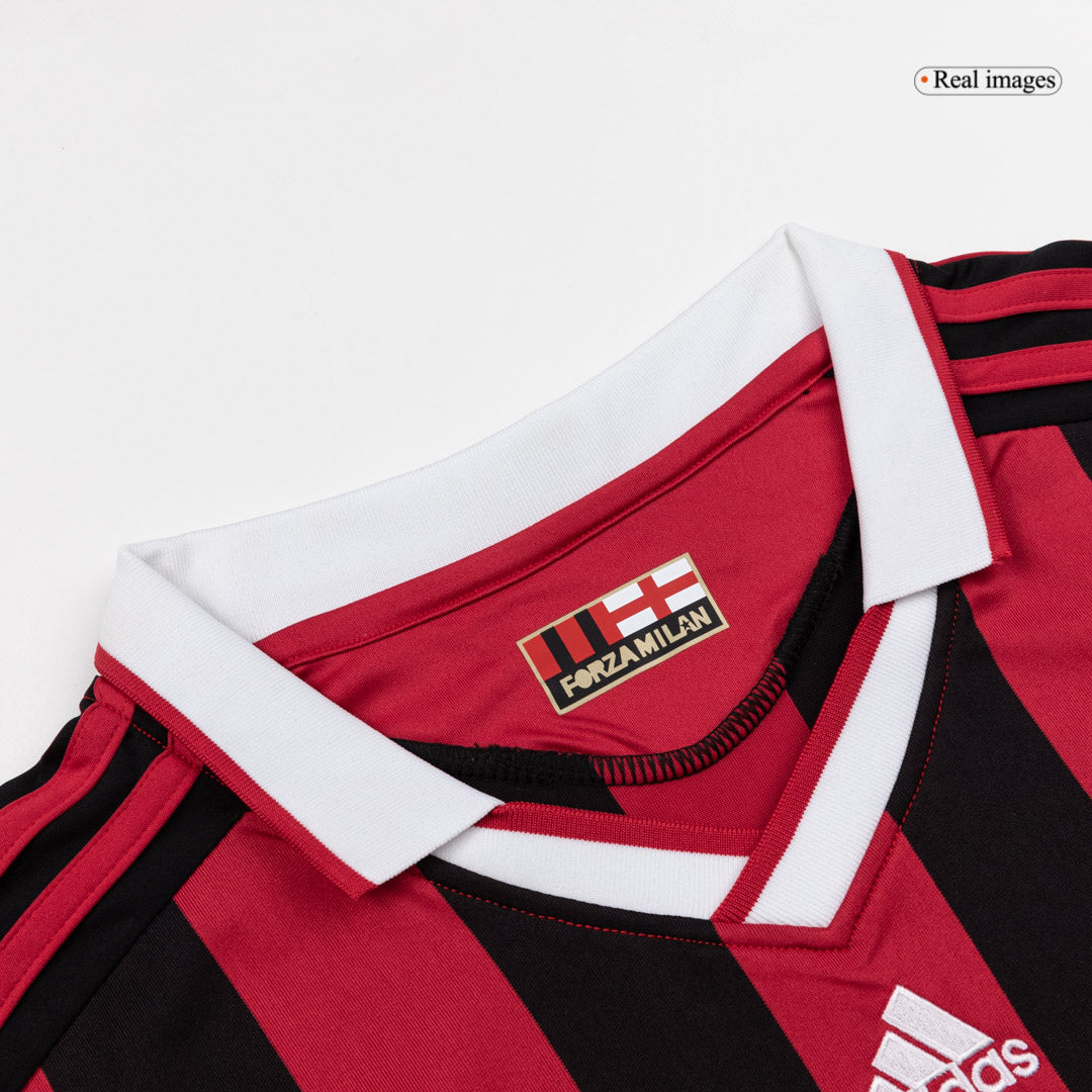 Retro AC Milan Mens Home Soccer Jersey 2009/10 Red&Black