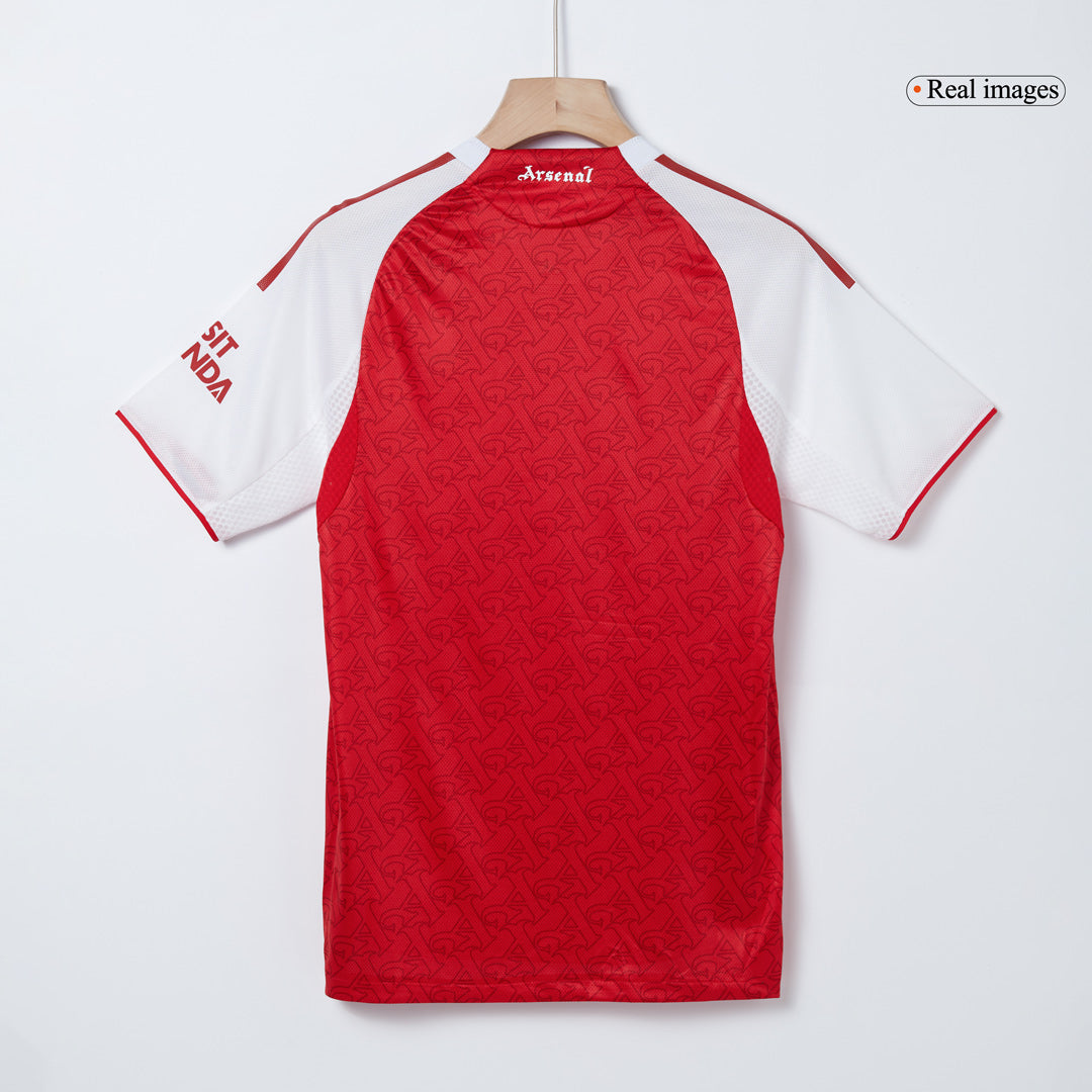 SAKA #7 Arsenal Mens Home Soccer Jersey 2025/26 Red - Player Version