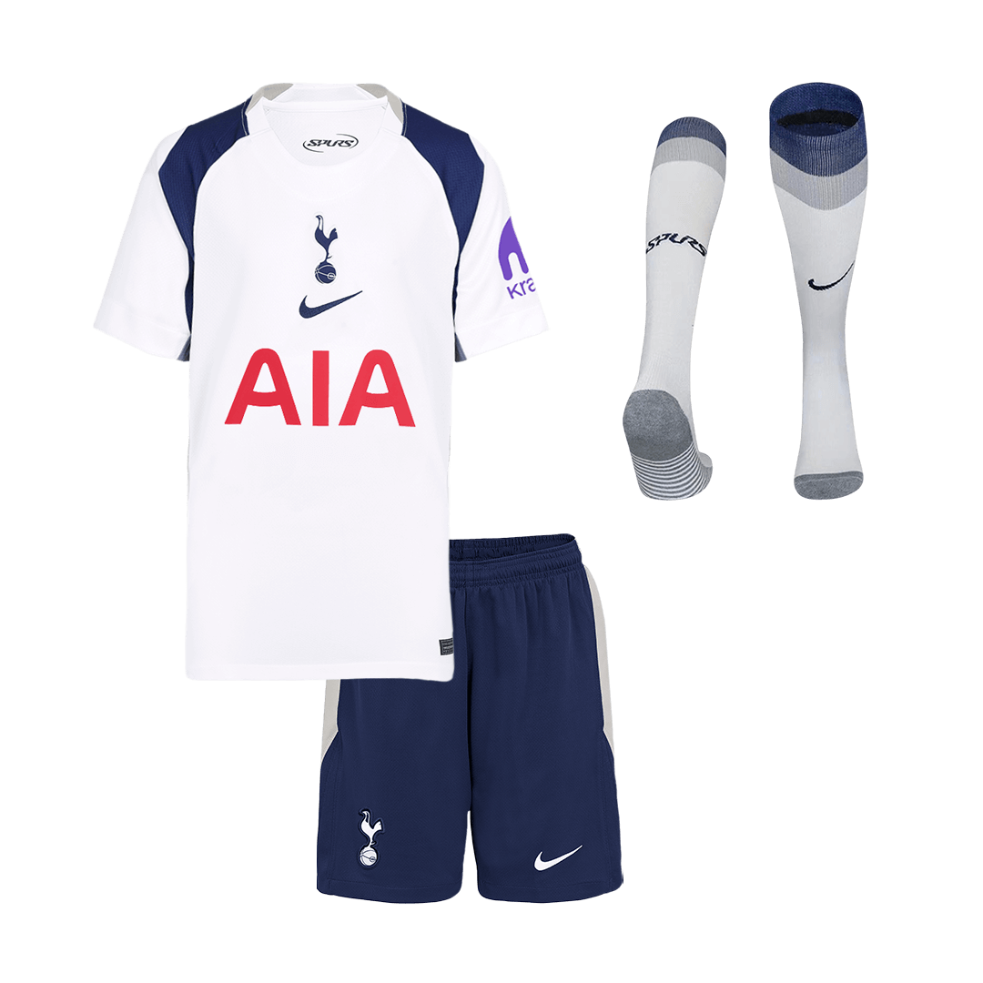 Tottenham Hotspur Kids Home Soccer Full Set 2025/26 White