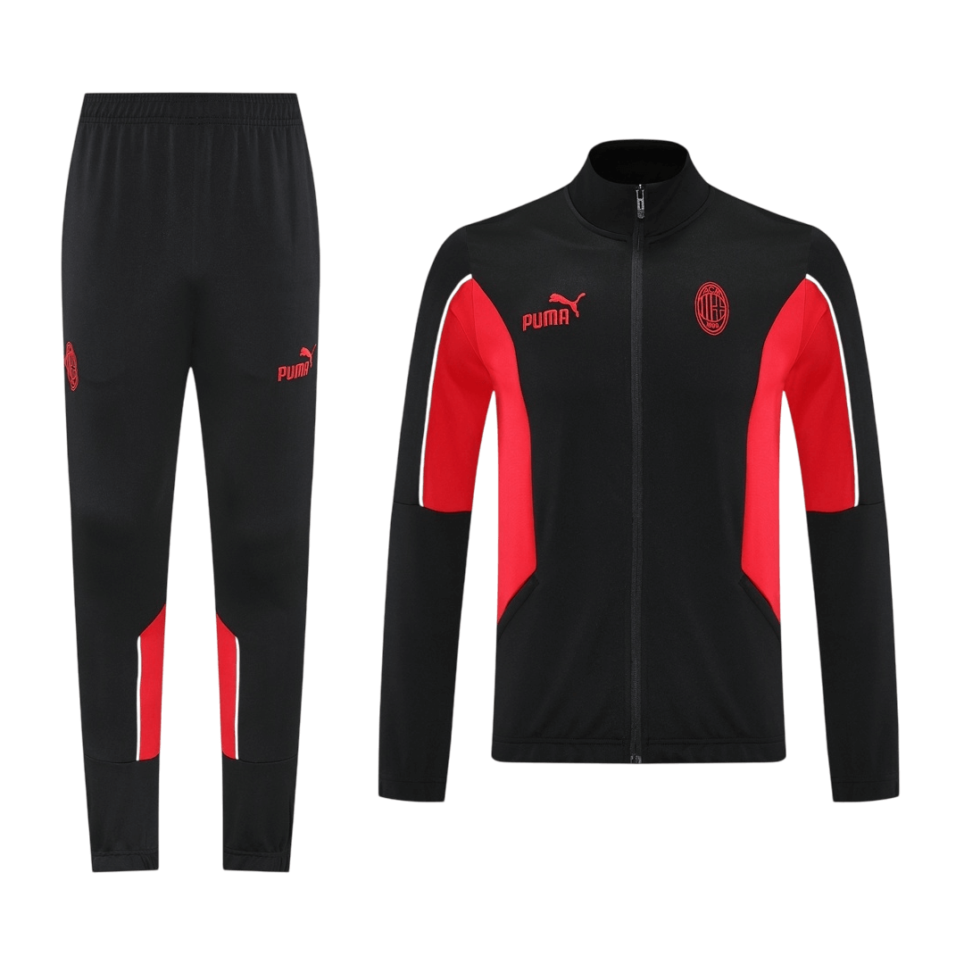 AC Milan Mens Training Tracksuit Kit 2025/26 Black