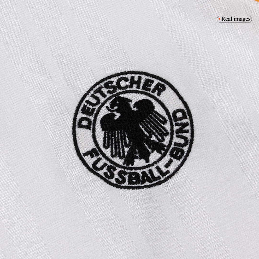 Retro Germany Mens Home Soccer Jersey 1992 White
