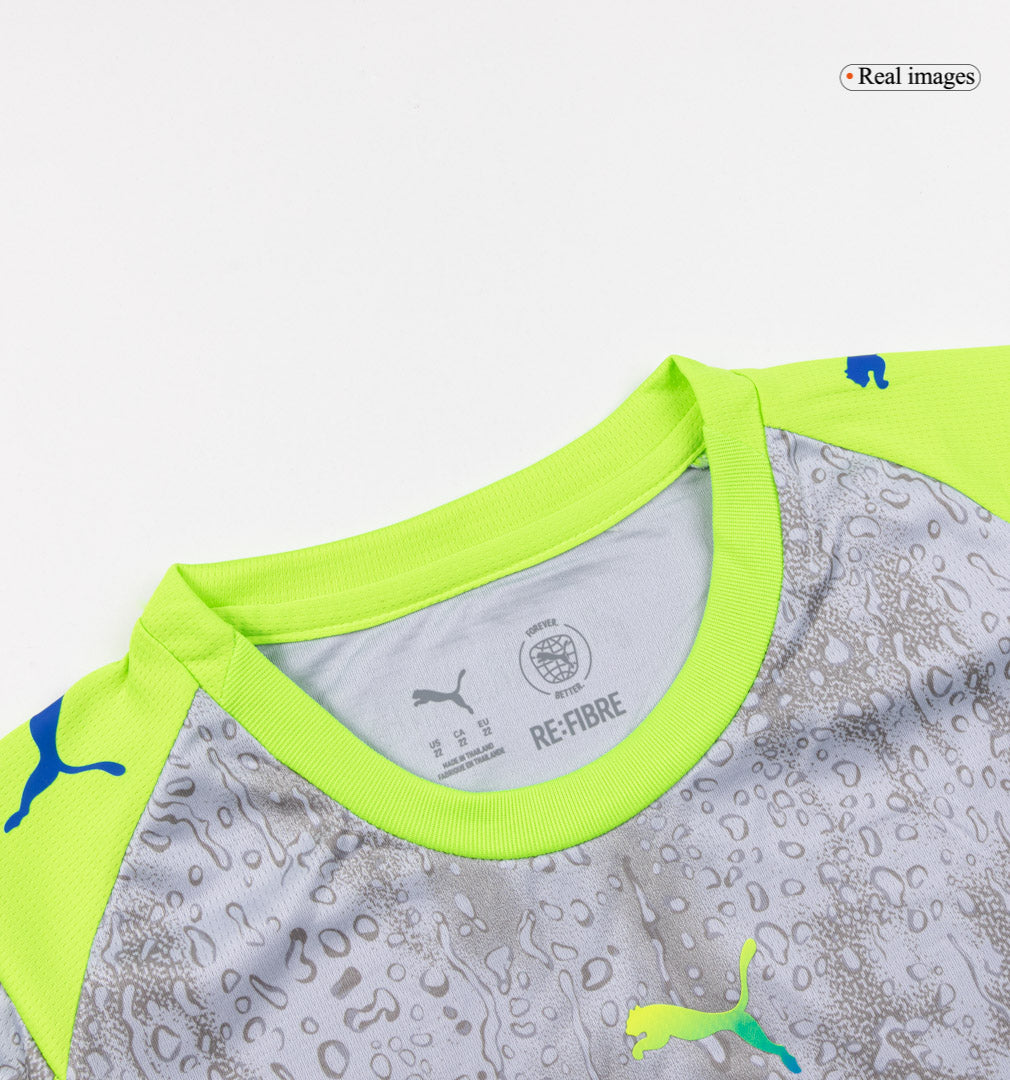 Manchester City Kids Third Away Soccer Kit 2025/26 Gray