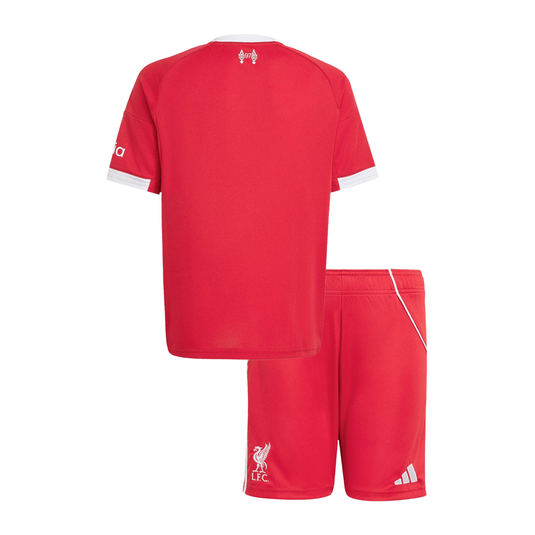 Liverpool Kids Home Soccer Kit 2025/26 Red