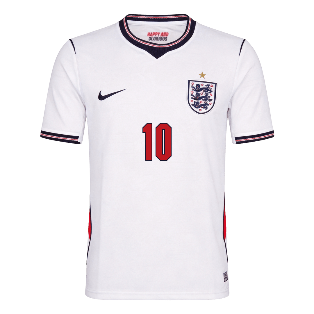 BELLINGHAM #10 England Mens Home Soccer Jersey World Cup 2026 White