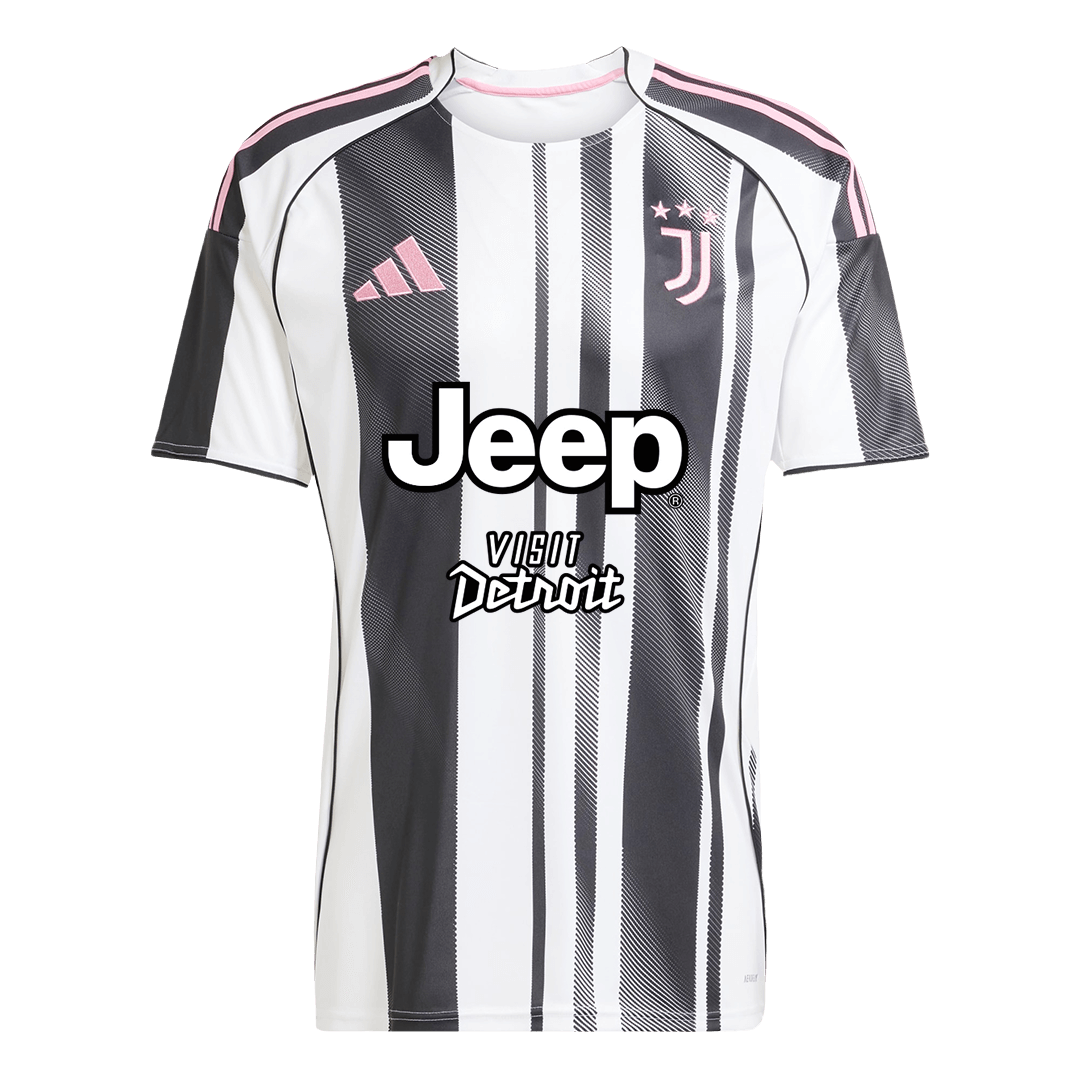 Juventus Mens Home Soccer Full Set 2025/26 Black&White